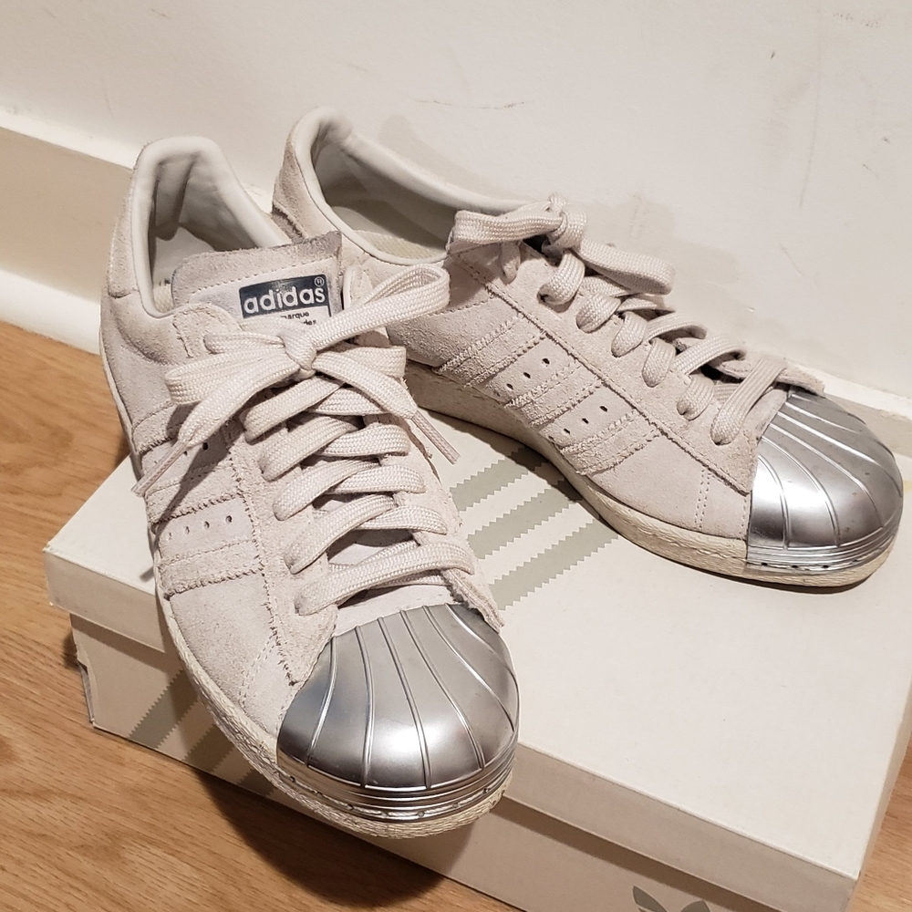 Custom steel toe Adidas.